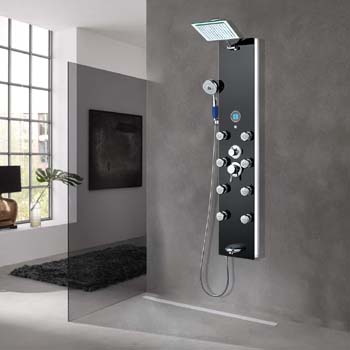 Fontana Platinum Massage Shower Panel System with Full Body Shower Jets